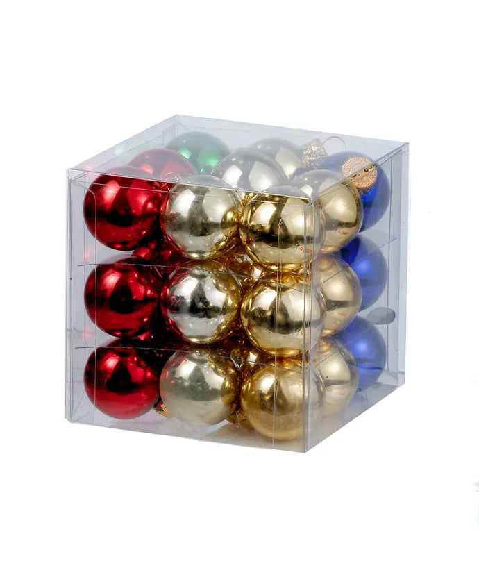 Miniature Multicoloured Ball Boxed, Set Of 27