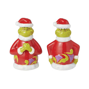 Naughty And Nice Grinch Salt & Pepper, Set Of 2