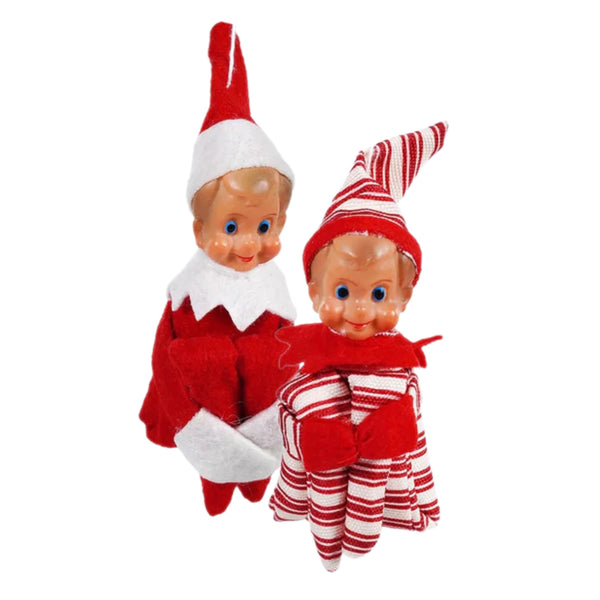 Assorted Retro Elf Ornament, INDIVIDUALLY SOLD