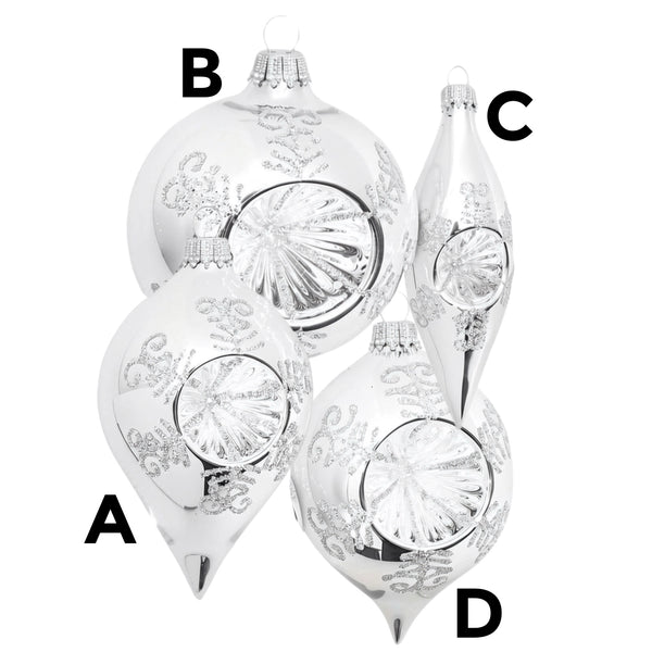 Assorted Silver Reflector Ball, INDIVIDUALLY SOLD