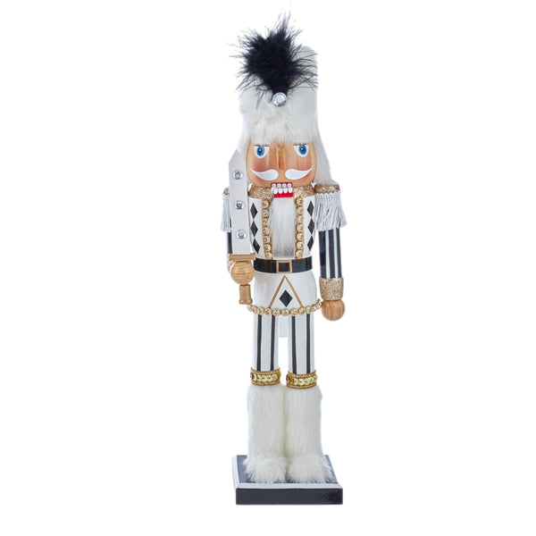 Assorted 15" Black & White Diamond Nutcracker, INDIVIDUALLY SOLD