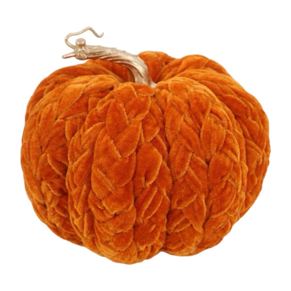Assorted Orange Braided Pumpkin, INDIVIDUALLY SOLD