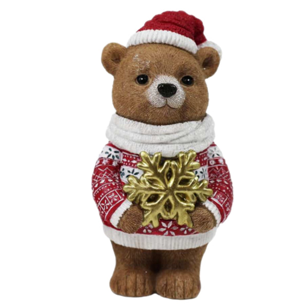 Assorted Bear In Sweater Figurine, INDIVIDUALLY SOLD