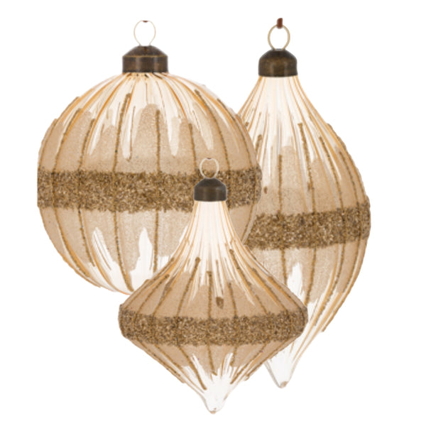 Assorted Champagne Beaded Ball, INDIVIDUALLY SOLD