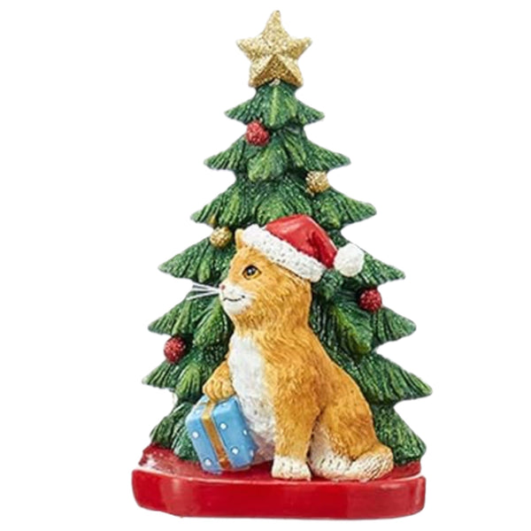 Assorted Cat With Tree Ornament, INDIVIDUALY SOLD
