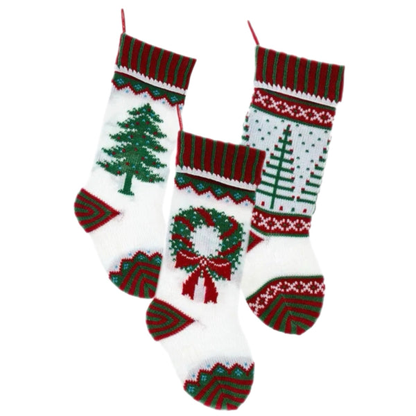 Assorted 20" Knit Stocking, INDIVIDUALLY SOLD
