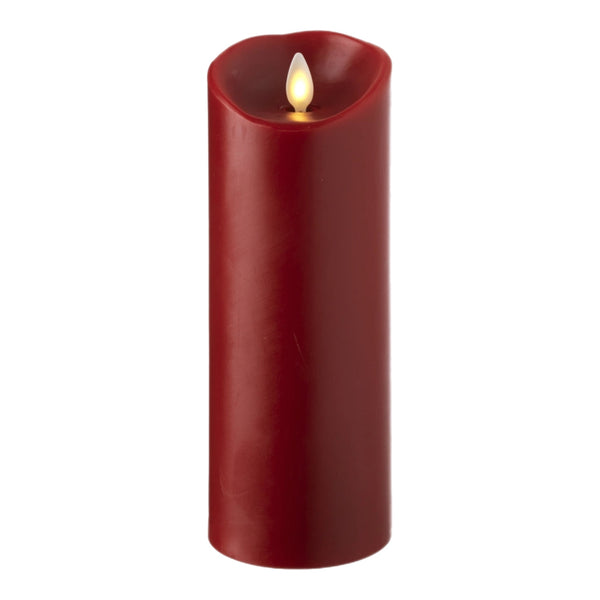 Assorted Red Flameless Pillar Candle, INDIVIDUALLY SOLD