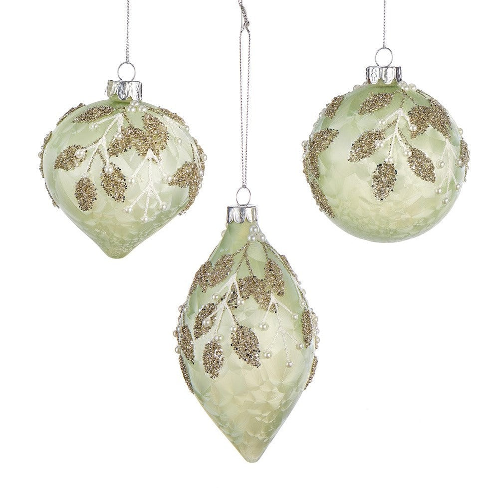 Assorted Green Leaf Ball, INDIVIDUALLY SOLD