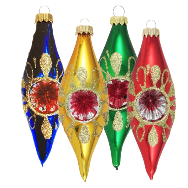 Assorted Finial Reflector Ball, INDIVIDUALLY SOLD