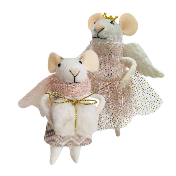 Assorted Mouse In Pink Skirt Ornament, INDIVIDUALLY SOLD