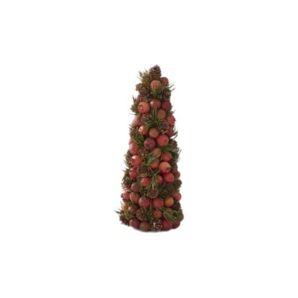 Assorted Orange & Pinecone Tree Figurine, INDIVIDUALLY SOLD