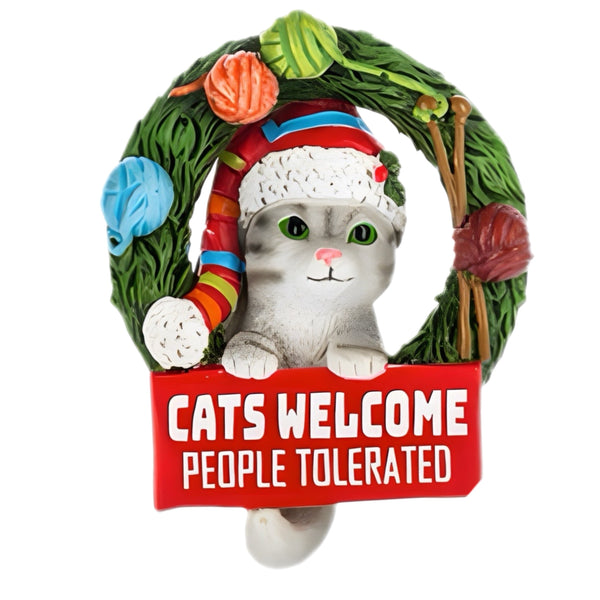 Assorted Christmas Cat Ornament, INDIVIDUALLY SOLD