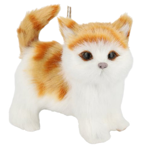 Assorted Furry Cat Ornament, INDIVIDUALLY SOLD