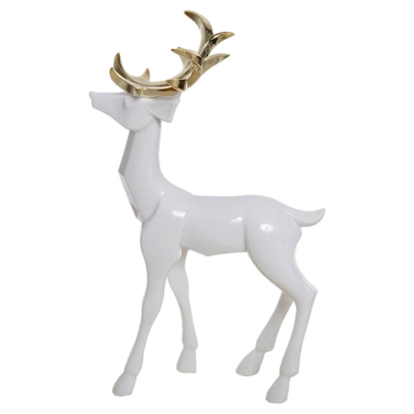 Assorted White Reindeer Figurine, INDIVIDUALLY SOLD