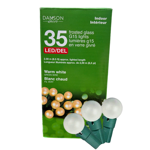 35 Pearl Globe LED Mini Lights INDOOR