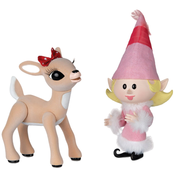 Rudolph & Friends: Clarice & Girl Elf Figurine, Set of 2