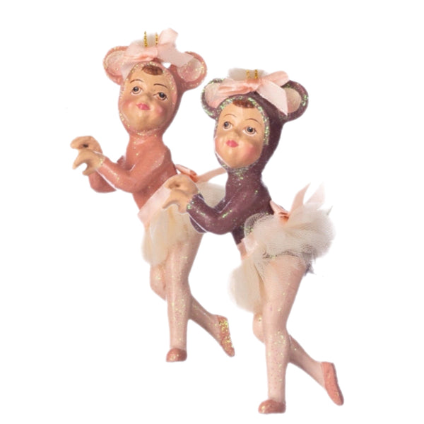 Assorted Mouse Girl Ballerina Ornament, INDIVIDUALLY SOLD