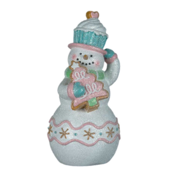 Assorted Pastel Snowman Figurine, INDIVIDUALLY SOLD