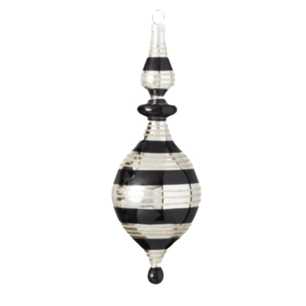 Assorted Black & White Finial Ball, INDIVIDUALLY SOLD