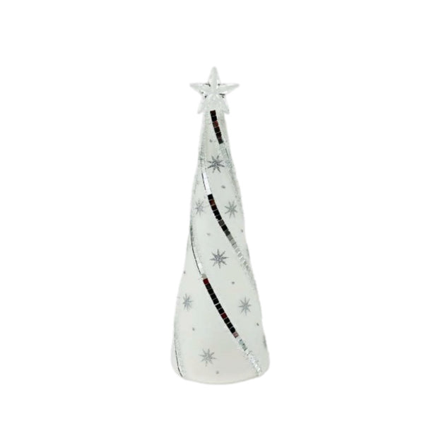 Assorted Swirl With Stars Tree Figurine, INDIVIDUALLY SOLD