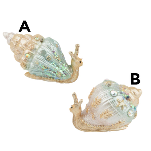 Assorted Pastel Snail Ornament, INDIVIDUALLY SOLD