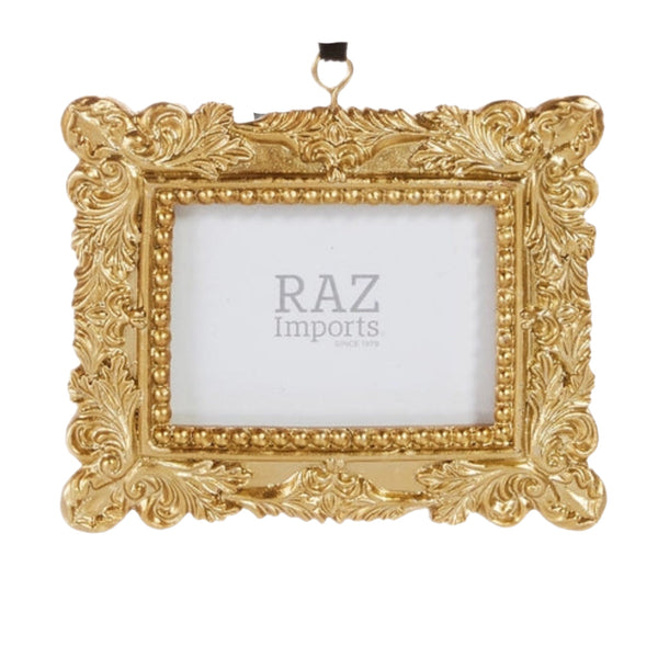 Assorted Gold Photo Frame Ornament, INDIVIDUALLY SOLD