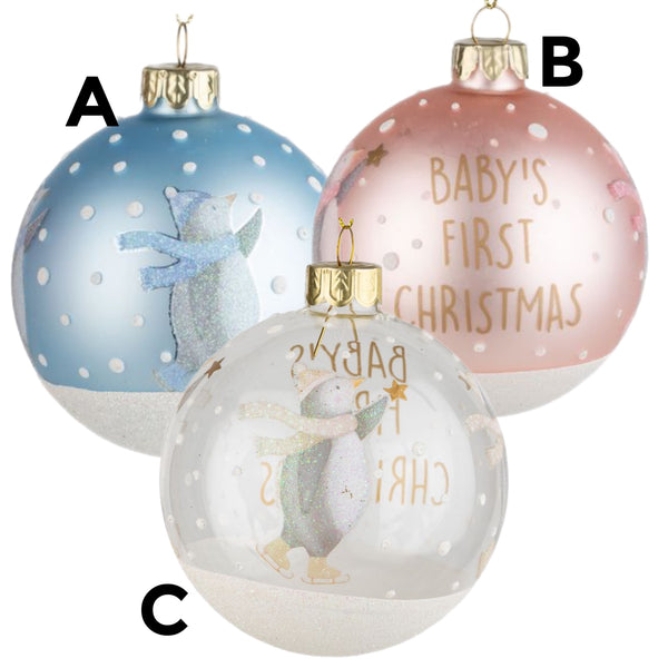 Assorted Baby's 1st Penguin Double Sided Ball, INDIVIDUALLY SOLD