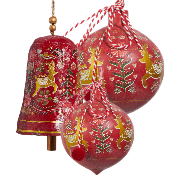 Assorted Reindeer Folklore Ball, INDIVIDUALLY SOLD