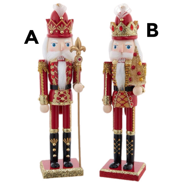 Assorted 15" Red & Gold Nutcracker, INDIVIDUALLY SOLD