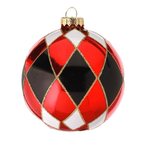 Assorted Red, White & Black Checkered Ball, INDIVIDUALLY SOLD
