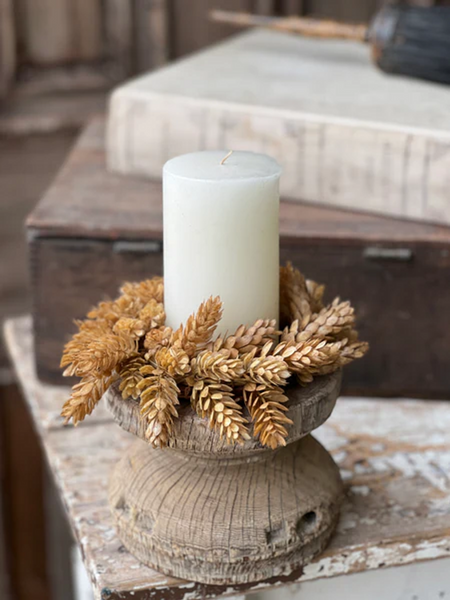 8" Hops Pillar Candle Ring