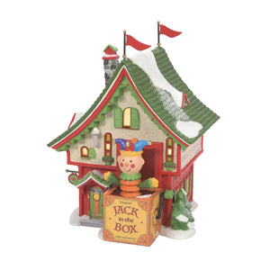 North Pole Village:  Jacques Jack In The Box Shop