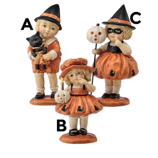 Assorted Retro Halloween Children Figurine, INDIVIDUALLY SOLD