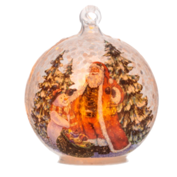 Assorted LED Santa Ball, INDIVIDUALLY SOLD