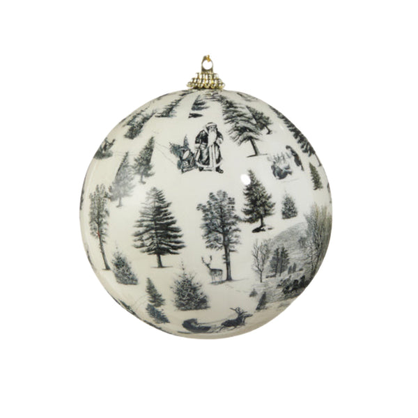 Assorted Sleigh & Trees Ball, INDIVIDUALLY SOLD
