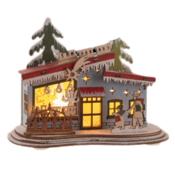 Assorted LED House Figurine, INDIVIDUALLY SOLD