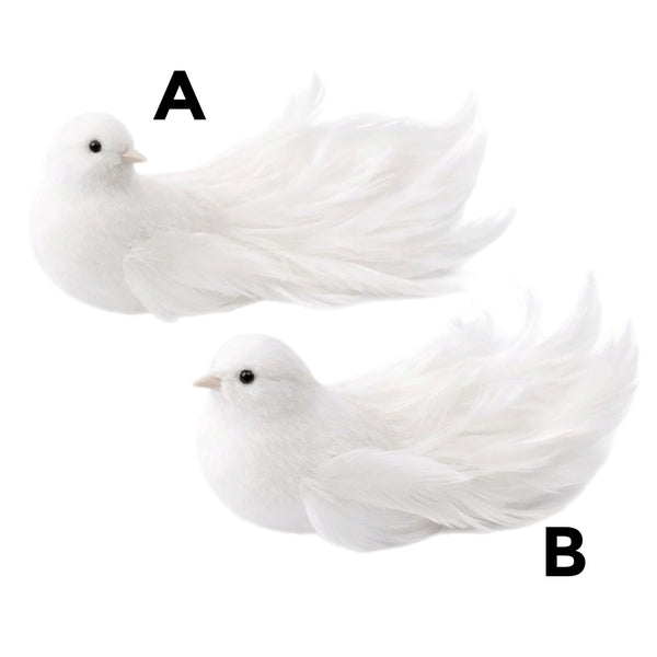 Assorted Dove Clip On Ornament, INDIVIDUALLY SOLD