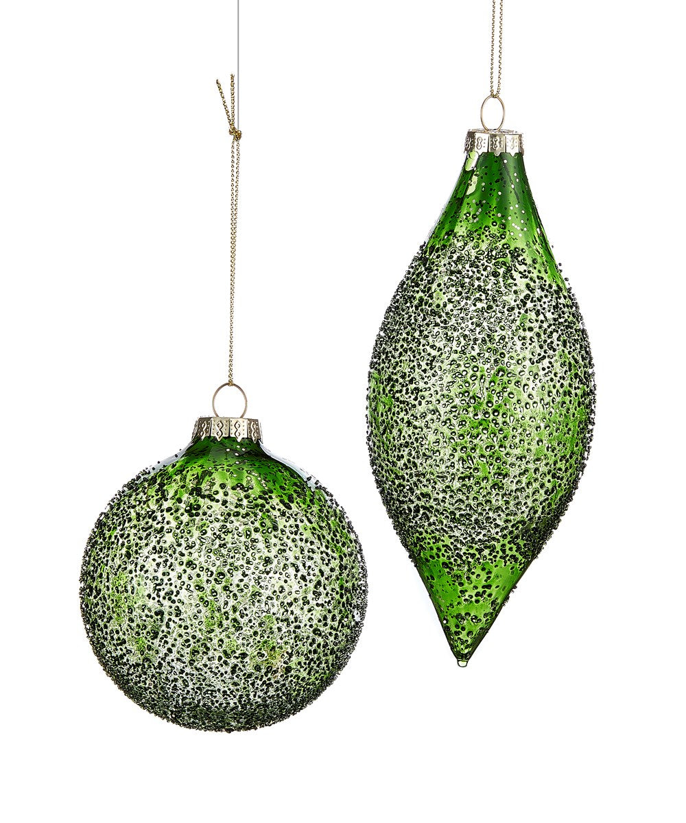 Assorted Green Glitter Ball, INDIVIDUALLY SOLD