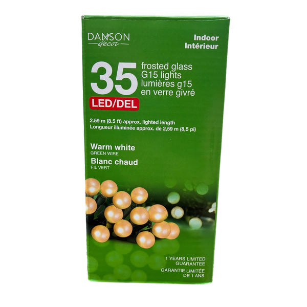 35 Pearl Globe LED Mini Lights INDOOR