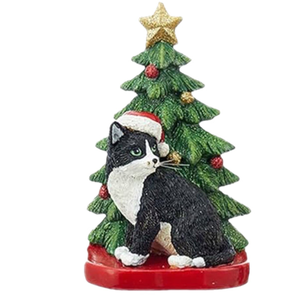 Assorted Cat With Tree Ornament, INDIVIDUALY SOLD
