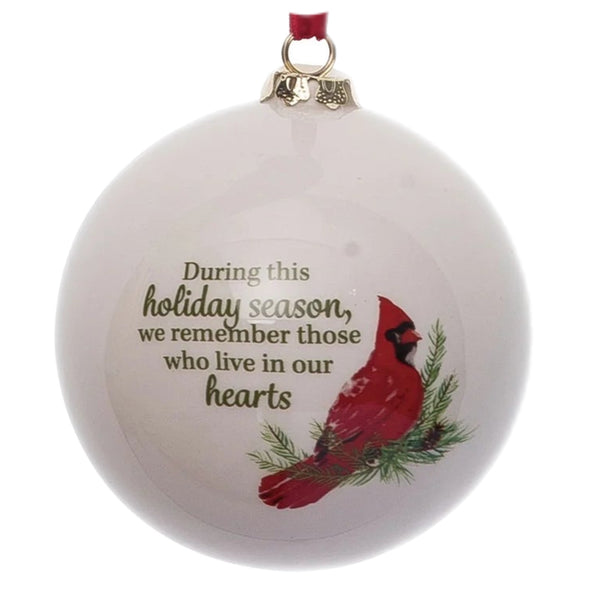 Assorted Cardinal Memorial Ball, INDIVIDUALLY SOLD