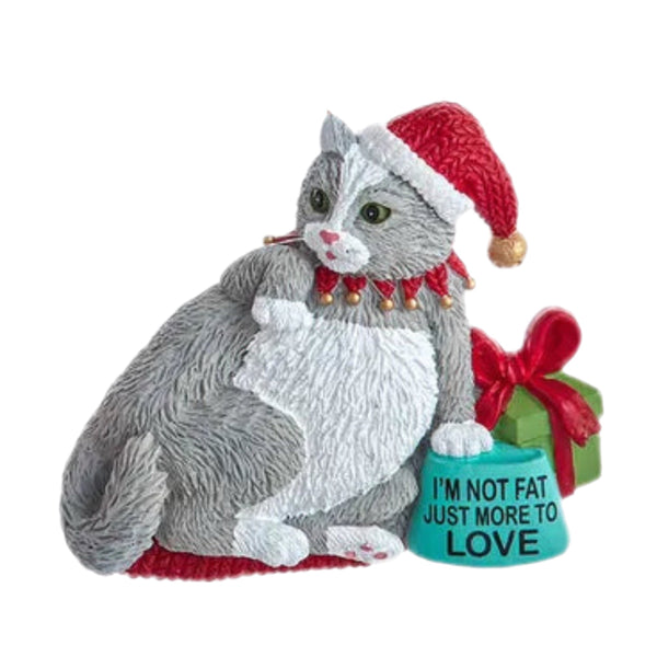 Assorted Fat Cat Ornament, INDIVIDUALLY SOLD