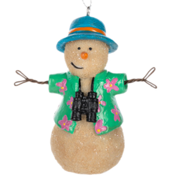 Assorted Sand Snowman Ornament, INDIVIDUALLY SOLD