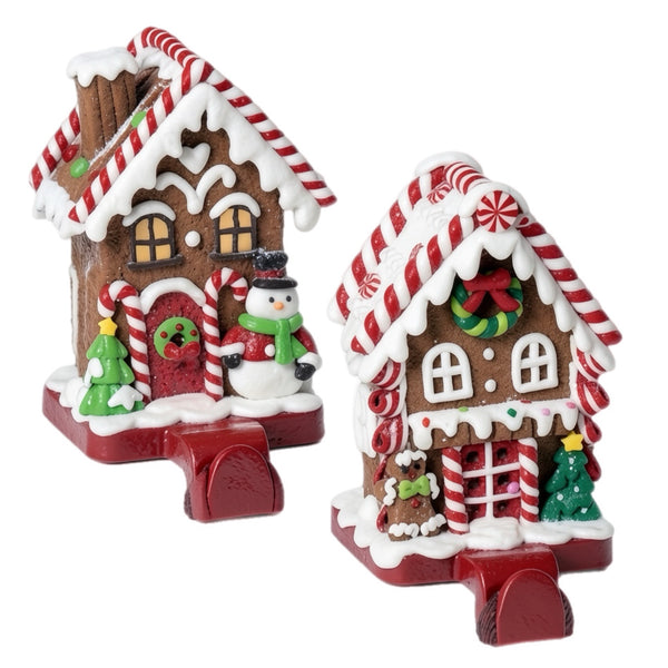 Assorted Gingerbread House Stocking Holder, INDIVIDUALLY SOLD