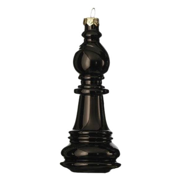 Assorted Black Chess Piece Ornament, INDIVIDUALLY SOLD