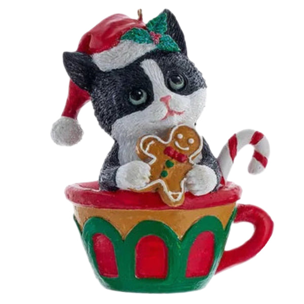 Assorted Christmas Cat Ornament, INDIVIDUALLY SOLD