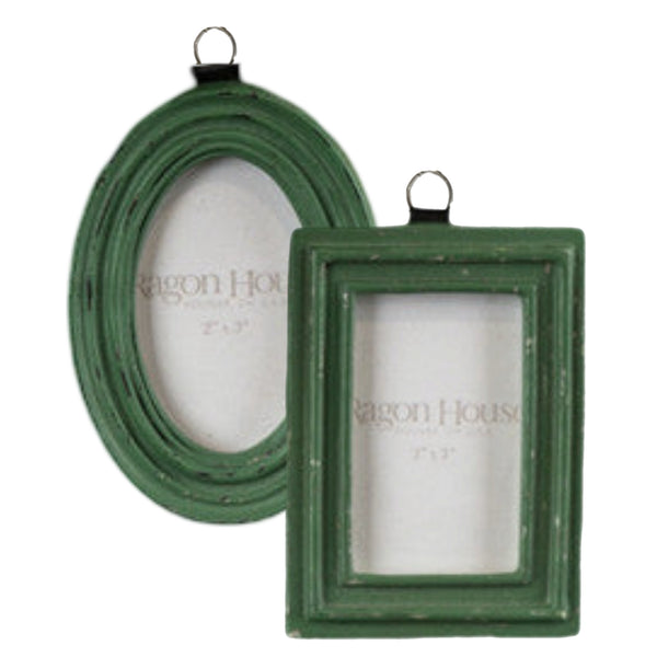Assorted Green Photo Frame Ornament, INDIVIDUALLY SOLD