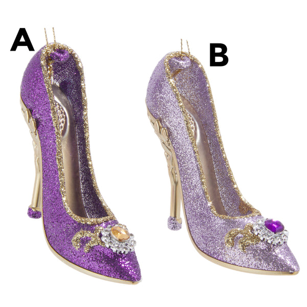 Assorted Purple High Heel Ornament, INDIVIDUALLY SOLD
