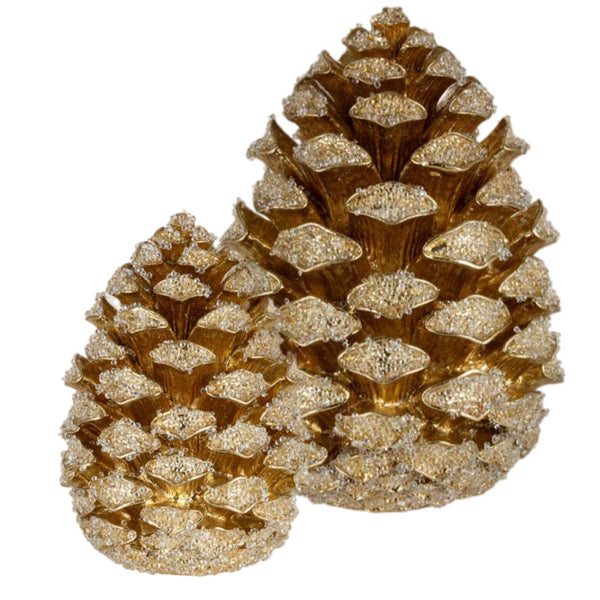 Assorted Gold Pinecone Figurine, INDIVIDUALLY SOLD