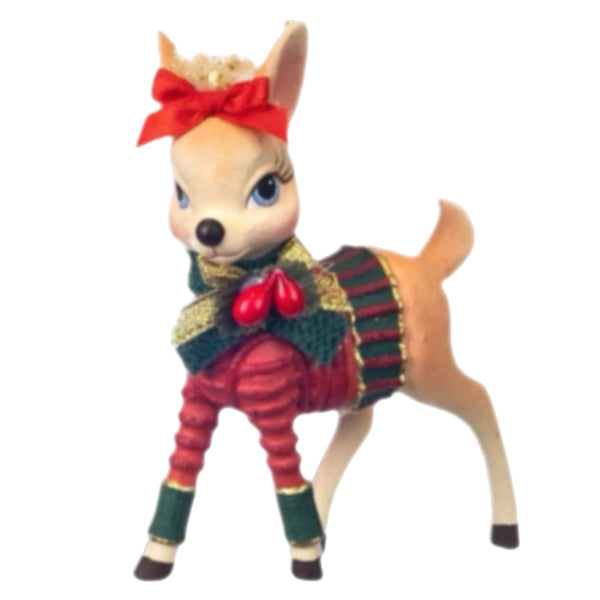 Assorted Deer Wearing Sweater Ornament, INDIVIDUALLY SOLD